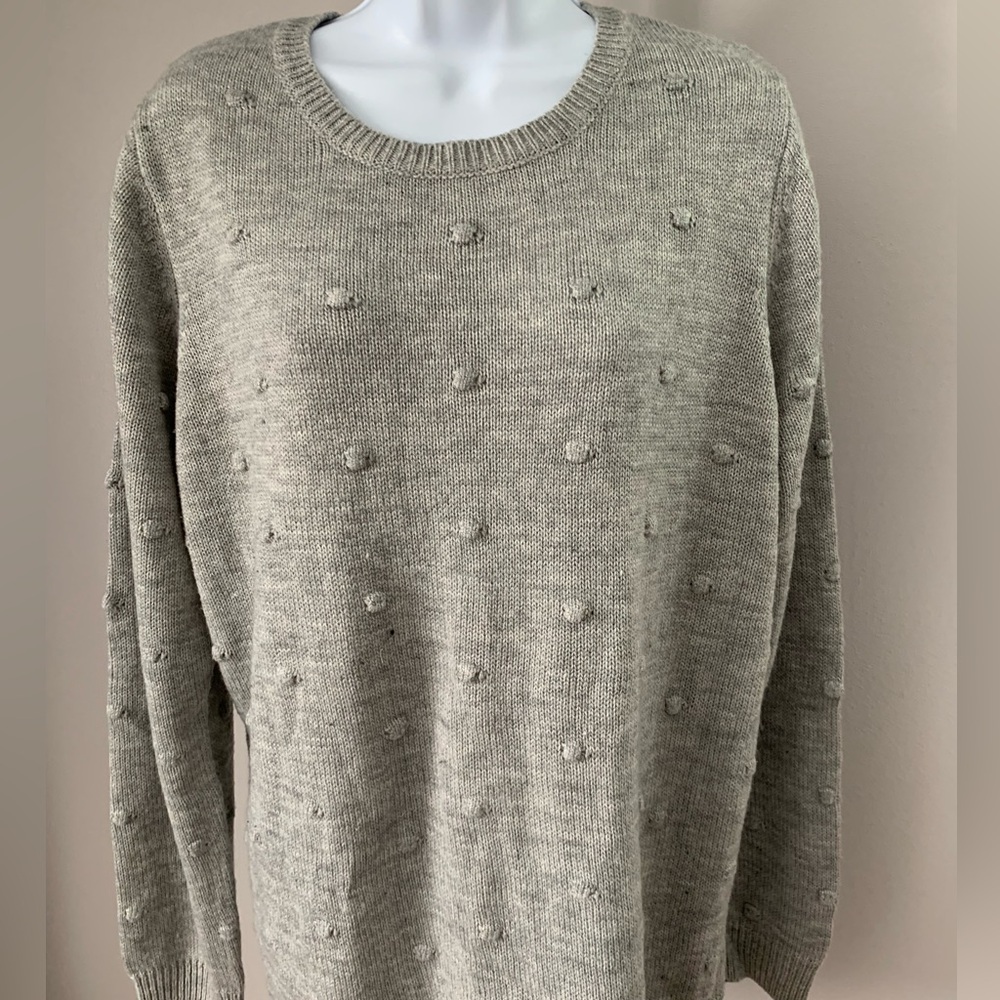 Apt. 9 Gray Popcorn Sweater